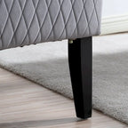 Upholstered Velvet Accent Chair with High Wingback and Wooden Legs