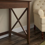 L Desk with File Cabinet and Bookcase by