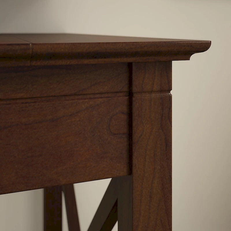 L Desk with File Cabinet and Bookcase by