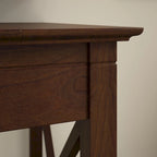 L Desk with File Cabinet and Bookcase by