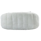 Beige 59.05 Chenille High Back Loveseat Chaise Lounge Chair