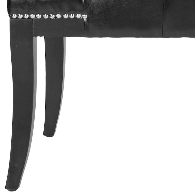 Cream Tufted Nailhead Bench - 48Wx20Dx19H