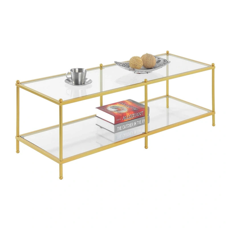 2 Tier Glass Coffee Table