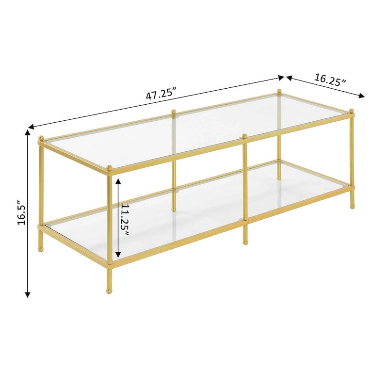2 Tier Glass Coffee Table