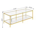 2 Tier Glass Coffee Table
