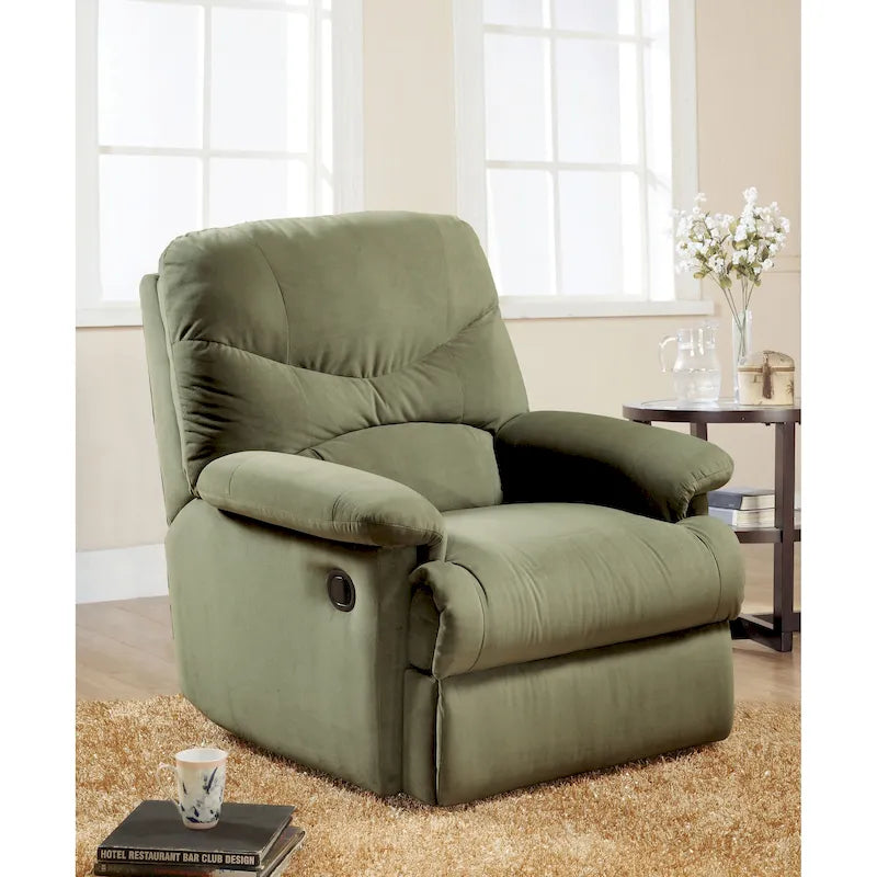 Pillow Top Arms Recliner with Tufted Back