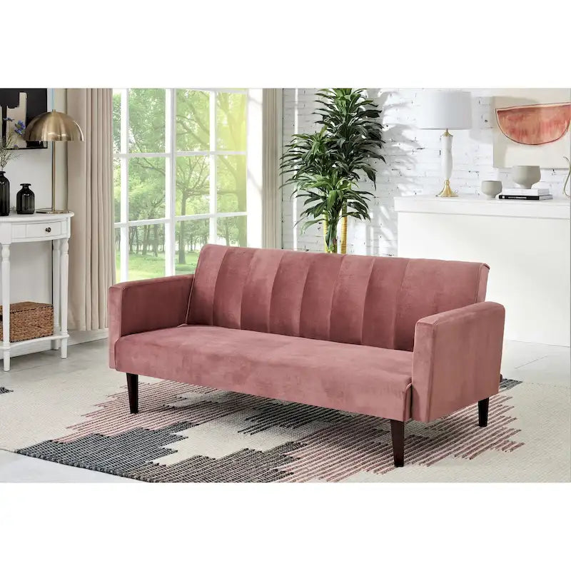 Convertible Velvet Sofa Bed