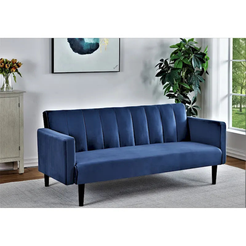 Convertible Velvet Sofa Bed