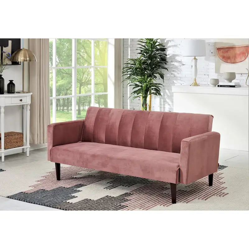 Convertible Velvet Sofa Bed