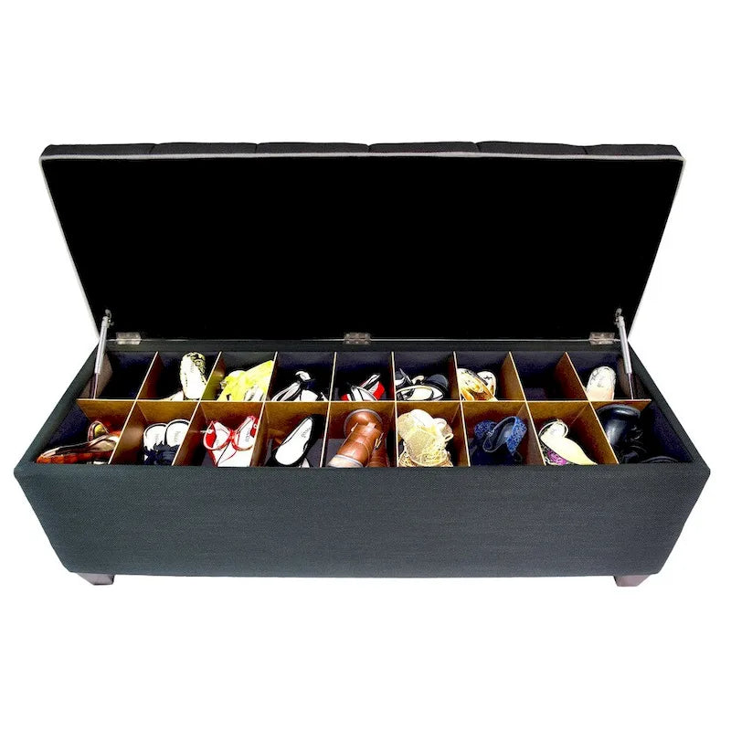 The Shoe Storage Bench - Loft Charcoal