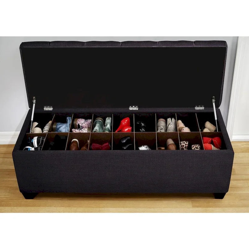 The Shoe Storage Bench - Loft Charcoal