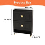45H Shoe Cabinet Organizer, Shoe Storage Boxes, 2drawer Entrance Shoe Storage