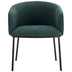 Set of 1 Boucle Upholstered Accent Barrel Armchair