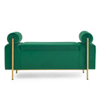 Upholstered Velvet Storage Bench