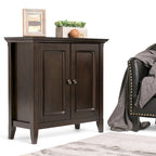 Halifax Solid Wood Transitional Low Storage Cabinet - 32w x 14d x 31 h