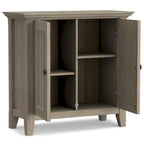 Halifax Solid Wood Transitional Low Storage Cabinet - 32w x 14d x 31 h