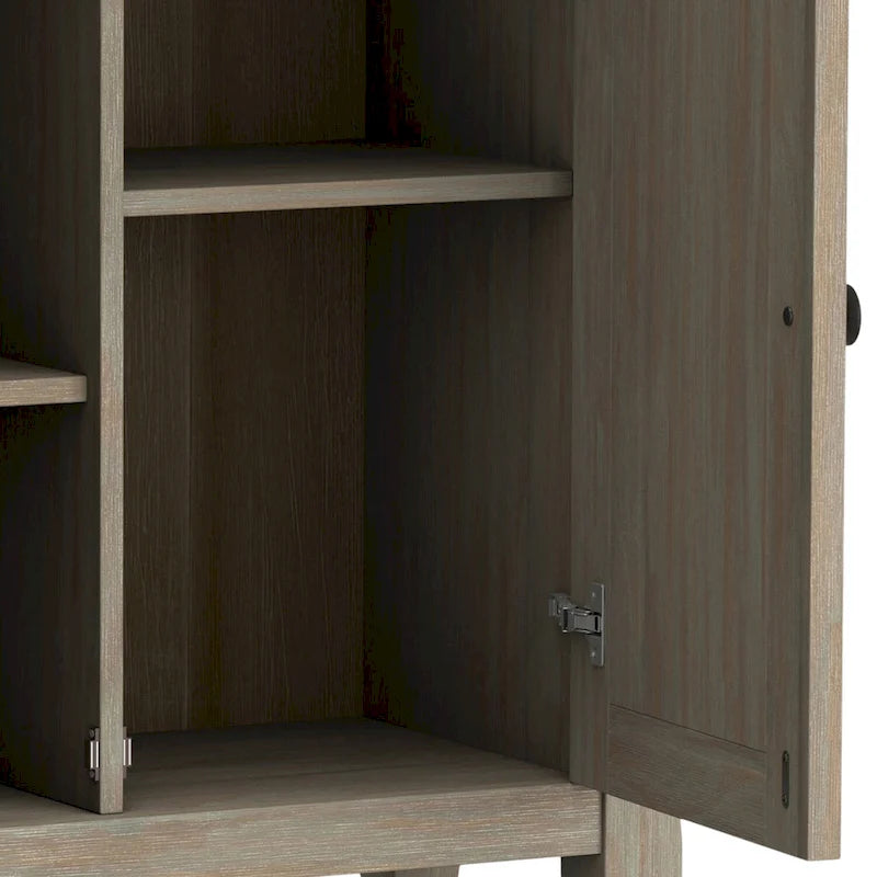 Halifax Solid Wood Transitional Low Storage Cabinet - 32w x 14d x 31 h
