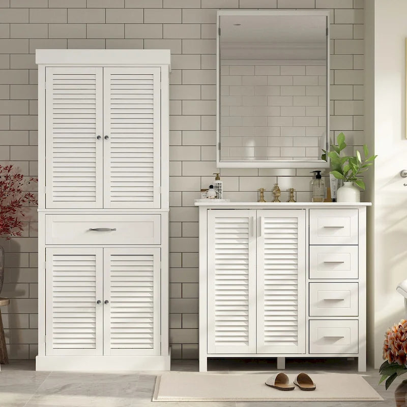 30Bathroom Cabinet Storage Cabinet Doors Wooden Floor Cabinet