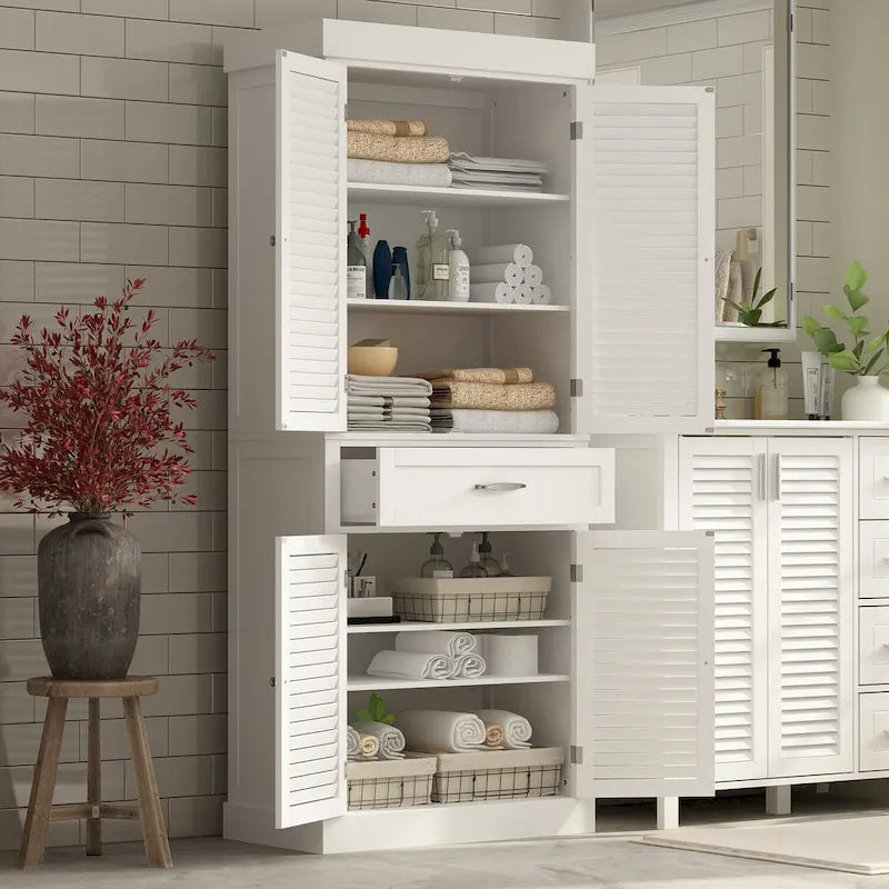 30Bathroom Cabinet Storage Cabinet Doors Wooden Floor Cabinet