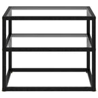 Console Table Transparent 19.7x15.7x15.7 Tempered Glass - 19.7 x 15.7 x 15.7