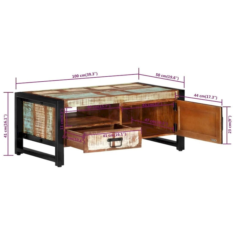 Coffee Table Living Room End Table Accent Side Sofa Table Solid Wood
