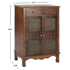 Dark Brown Storage Chest - 21.3 x 13.8 x 29 - 21Wx14Dx29H