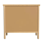 3 Drawer Rounded Leg Wood Dresser