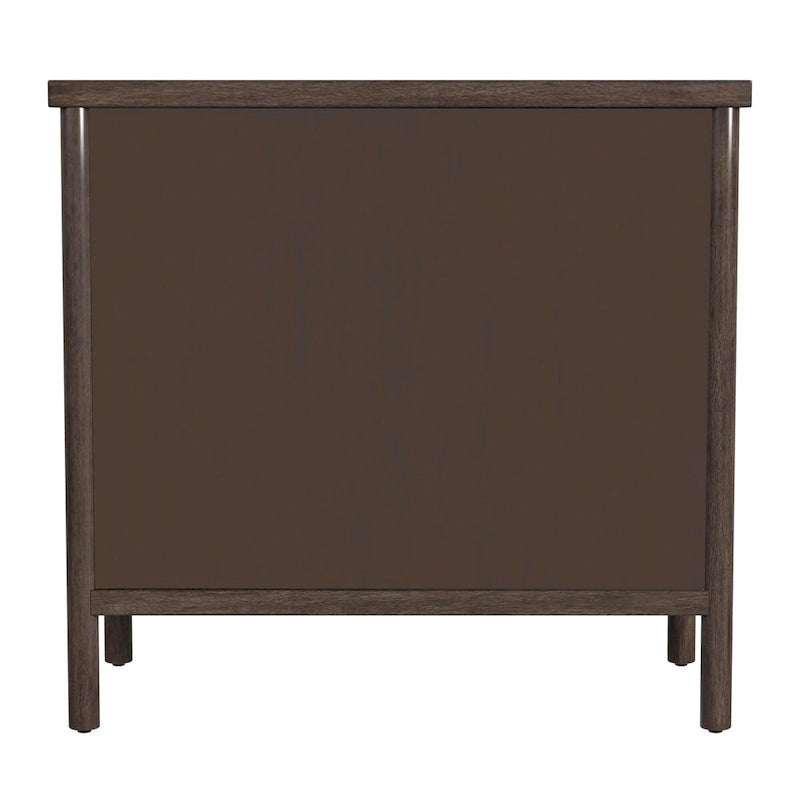 3 Drawer Rounded Leg Wood Dresser