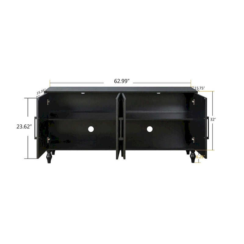 Storage Cabinet with 4 Doors - N/A