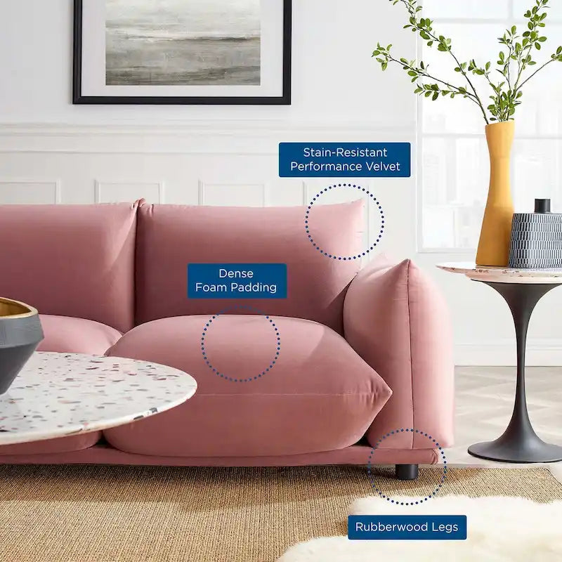 Performance Velvet Sofa