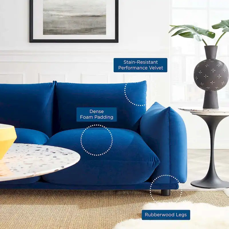 Performance Velvet Sofa