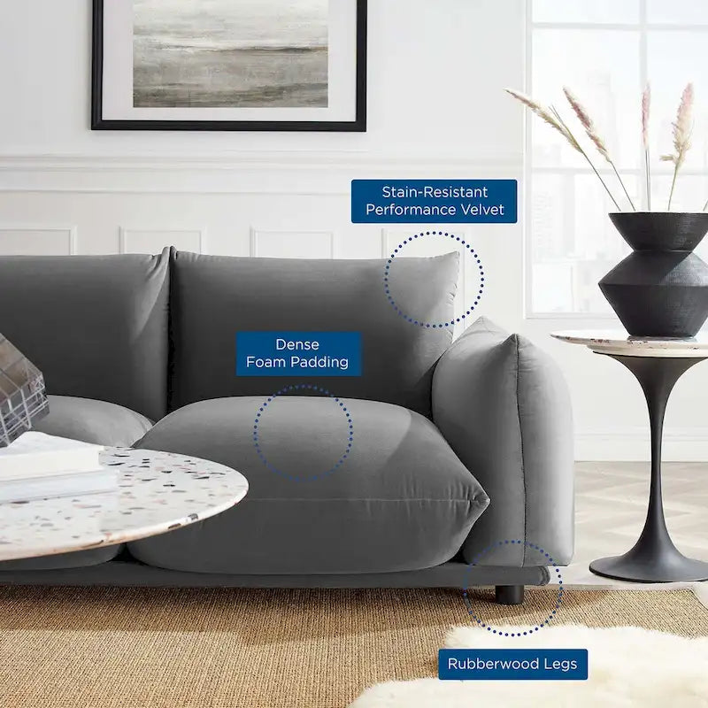 Performance Velvet Sofa