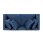 Tufted Loveseat with Accent Pillows by