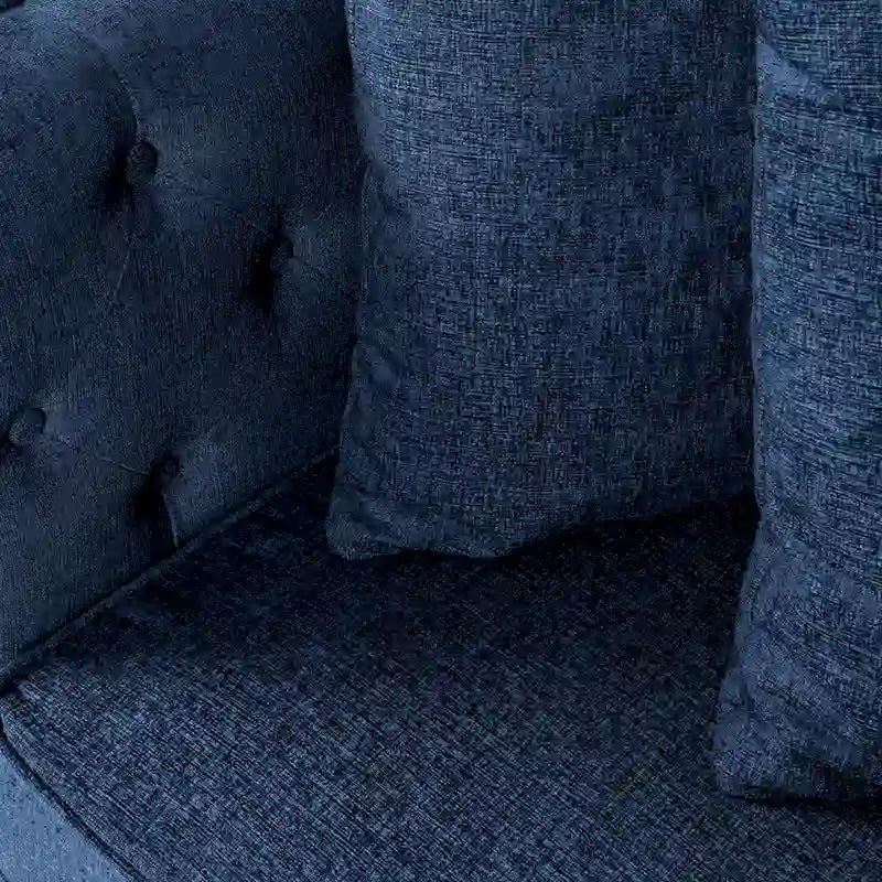 Tufted Loveseat with Accent Pillows by