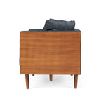 Tufted Loveseat with Accent Pillows by