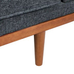 Tufted Loveseat with Accent Pillows by