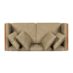 Tufted Loveseat with Accent Pillows by