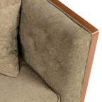 Tufted Loveseat with Accent Pillows by