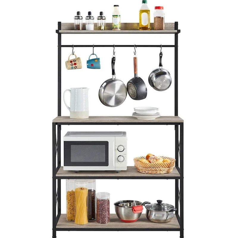 4-Tier Storage Shelf Kitchen baker's Microwave Oven Stand