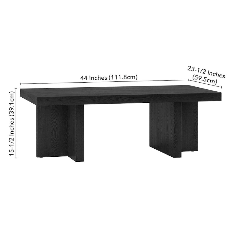 44 Wide Rectangular Coffee Table - 44 Wide