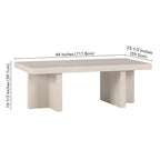 44 Wide Rectangular Coffee Table - 44 Wide
