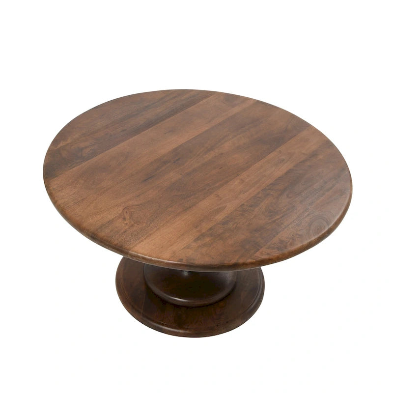 Solid Wood Pedestal Coffee Table