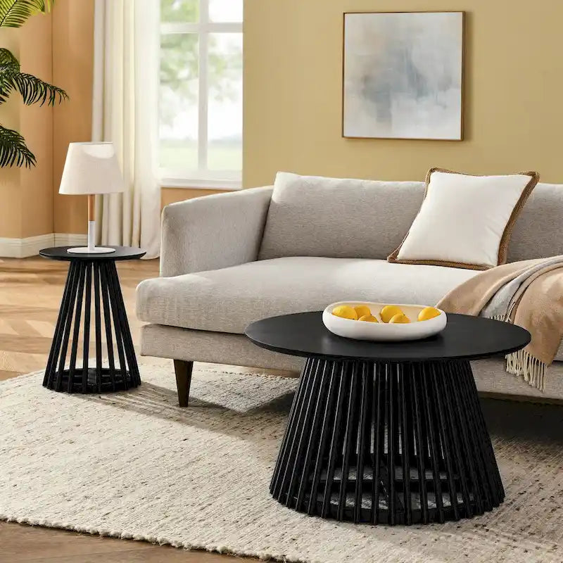 Modern minimalist coffee table, solid wood coffee table, Nordic style coffee table, simple design, suitable for both home