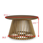 Modern minimalist coffee table, solid wood coffee table, Nordic style coffee table, simple design, suitable for both home