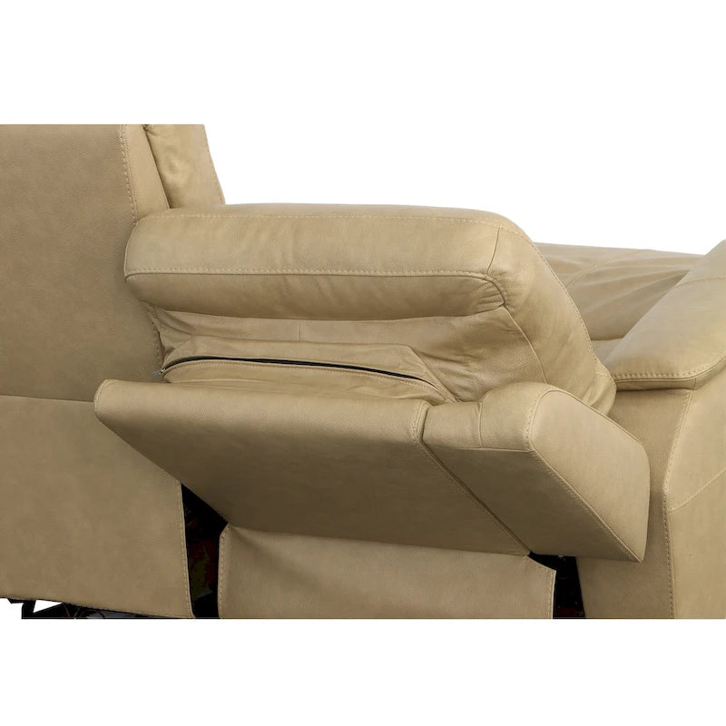 Zero Gravity Top Grain Leather Power Reclining Loveseat with Power Headrests & Lumbar by - 64 x 42 x 41