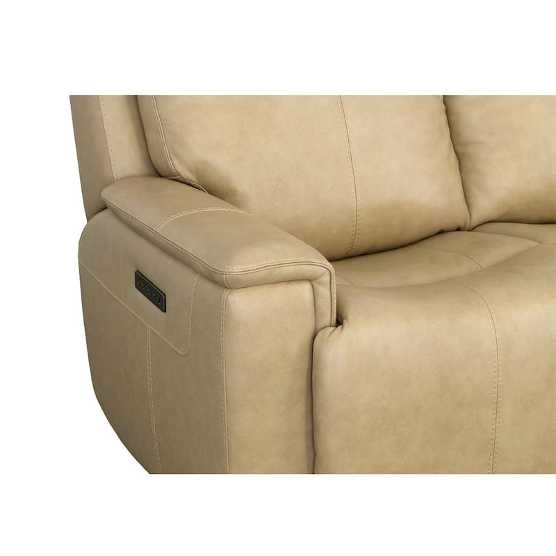 Zero Gravity Top Grain Leather Power Reclining Loveseat with Power Headrests & Lumbar by - 64 x 42 x 41