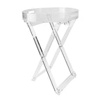 Round Acrylic Folding Tray Table